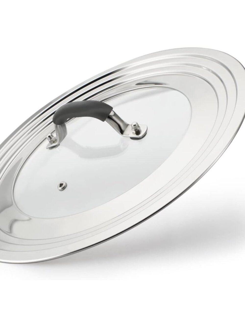 Universal Pans Pots Lid Cover Fit All 8.25 Inch to 12 Inch Pots/Pans/Woks Stainl